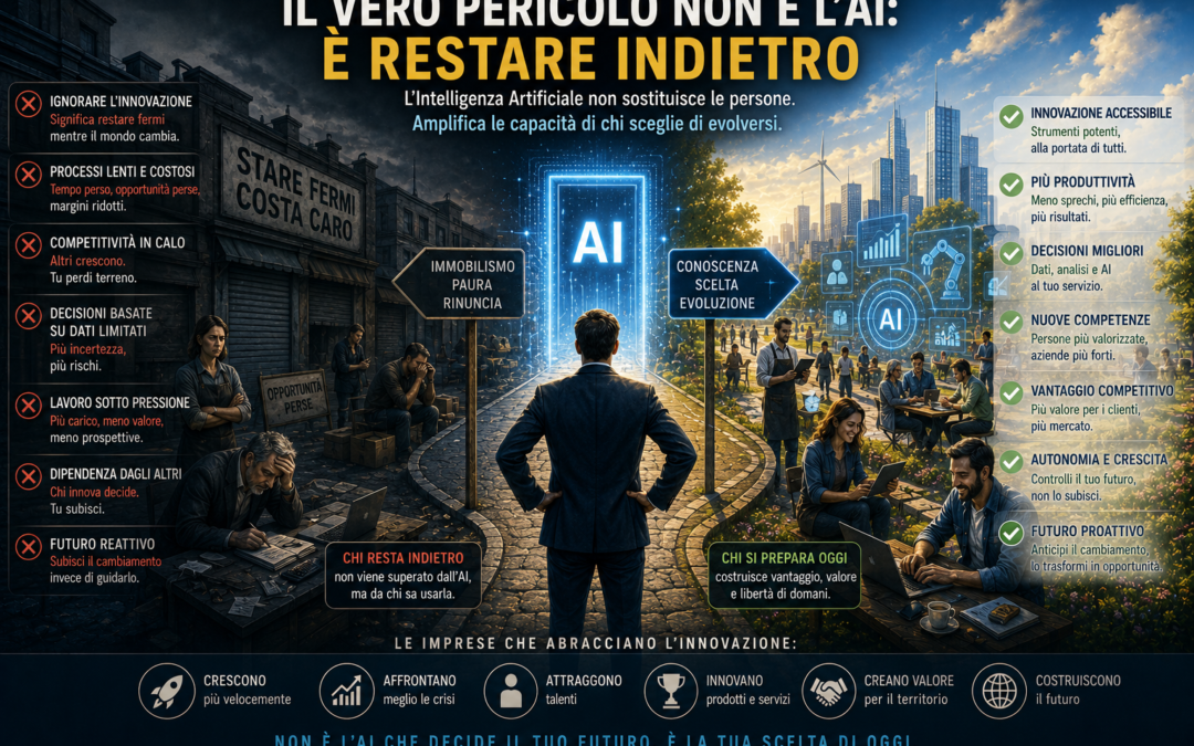IL VERO PERICOLO NON È L’AI: È RESTARE INDIETRO