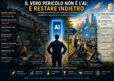 IL VERO PERICOLO NON È L’AI: È RESTARE INDIETRO