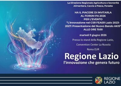 L’innovazione nel CSR FEASR Lazio 2023-2027 – www.lazioeuropa.it