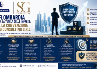 Conflombardia rafforza la tutela delle imprese: nasce la convenzione con SG CONSULTING s.r.l.