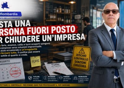 BASTA UNA PERSONA FUORI POSTO PER CHIUDERE UN’IMPRESA