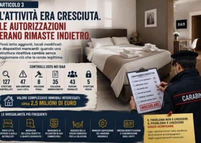 L’attività era cresciuta. Le autorizzazioni erano rimaste indietro