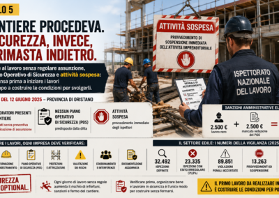 Il cantiere procedeva. La sicurezza, invece, era rimasta indietro
