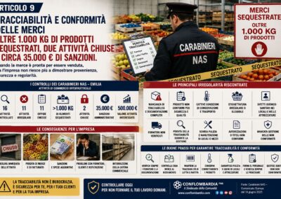 Mille chili di prodotti, ma nessuna certezza sulla loro conformità