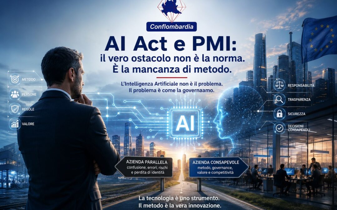 L’AI Act non è il problema. Il vero rischio è continuare a usare l’Intelligenza Artificiale senza un metodo.