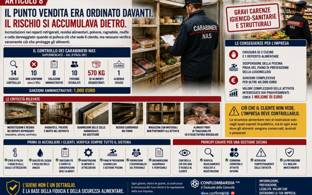 Il punto vendita era ordinato davanti. Il rischio si accumulava dietro