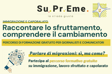 SUPREME 2 – Caporalato e sfruttamento lavorativo: in avvio il corso di formazione gratuito “MEDIA LAB” per esperti della comunicazione – www.lavoro.gov.it