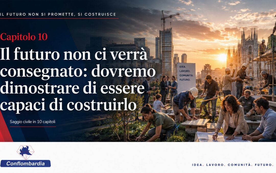 Capitolo 10. Il futuro non ci verrà consegnato: dovremo dimostrare di essere capaci di costruirlo