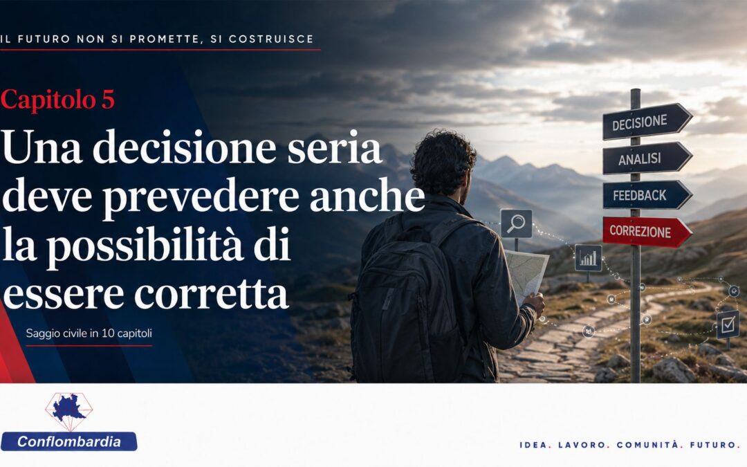 Capitolo 5. Una decisione seria deve prevedere anche la possibilità di essere corretta