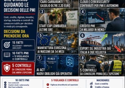 Osservatorio PMI 2.0 del 24 agosto 2026: 15 fatti da conoscere prima di decidere