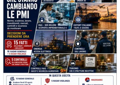 Osservatorio PMI 2.0 del 17 agosto: 15 fatti da conoscere e 5 controlli reali da cui imparare