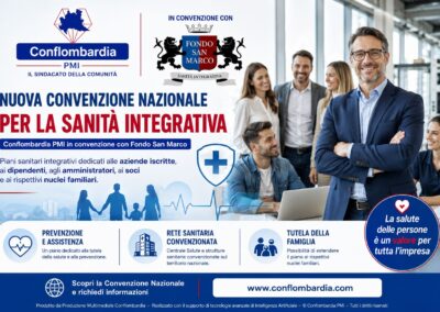 Conflombardia PMI e Fondo San Marco: una nuova Convenzione Nazionale per la sanità integrativa