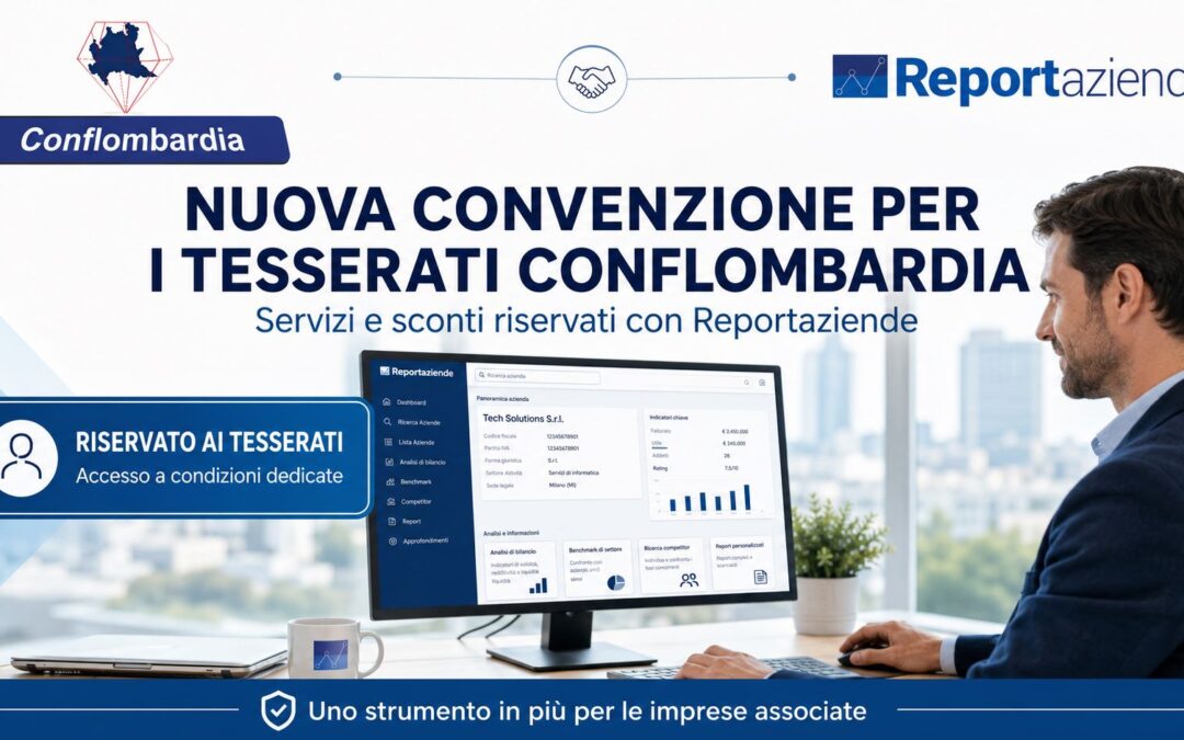Nuova convenzione Conflombardia–Reportaziende: servizi e sconti riservati ai tesserati
