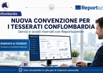 Nuova convenzione Conflombardia–Reportaziende: servizi e sconti riservati ai tesserati