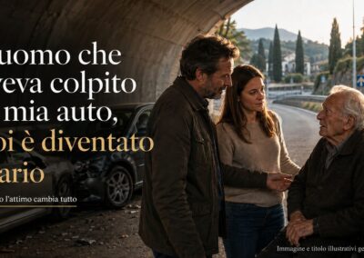 L’uomo che aveva colpito la mia auto, poi è diventato Mario