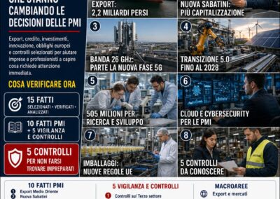Osservatorio PMI 2.0 del 28 agosto 2026: investimenti, fisco, digitale e controlli, 15 temi da conoscere prima di decidere