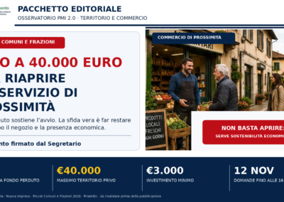 Piccoli comuni: un incentivo vale se riporta servizi e presenza economica