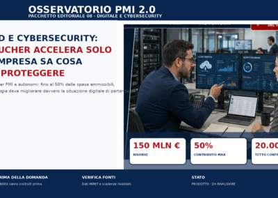 Cloud e cybersecurity: il voucher accelera solo se l’impresa sa cosa deve proteggere