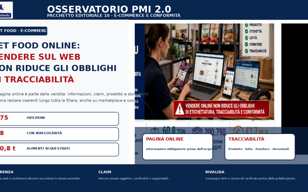 Pet food online: vendere sul web non riduce gli obblighi di tracciabilità