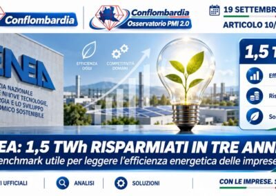 Efficienza energetica: 1,5 TWh risparmiati, il benchmark ENEA va trasformato in numeri aziendali