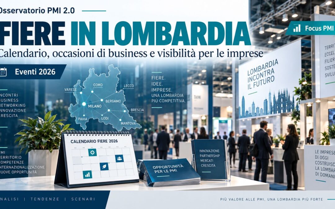 Fiere Lombardia 2026: calendario aggiornato il 4 settembre. Per le PMI va riallineato il piano commerciale