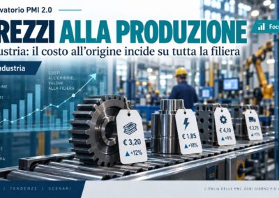 Prezzi industriali +7,8%: il numero che può ingannare una PMI se non separa energia e altri costi