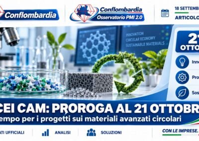 IPCEI CAM: scadenza al 21 ottobre, il tempo in più va usato per rafforzare il progetto