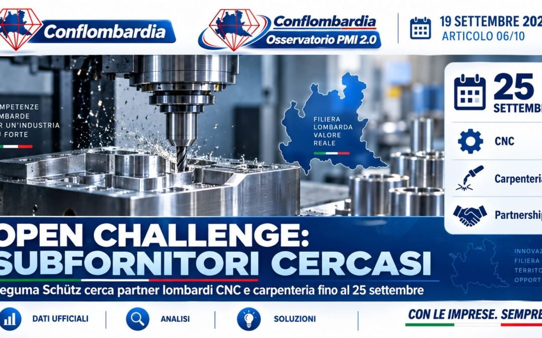 Open Challenge Lombardia: la subfornitura entra in una selezione internazionale, non in un bando