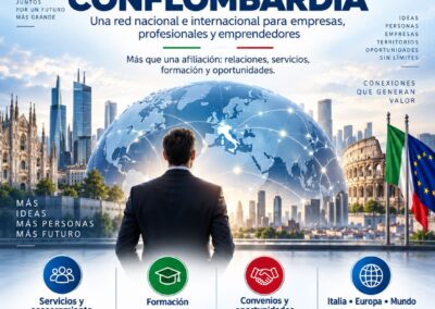 Únete a Conflombardia: una red nacional e internacional para empresas, profesionales y emprendedores de habla hispana