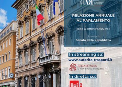 Presentazione della Relazione annuale ART 2026 al Parlamento – www.autorita-trasporti.it