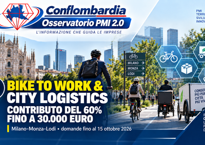 Bike to work & city logistics: contributo del 60% fino a 30.000 euro