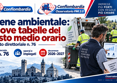 Igiene ambientale, nuove tabelle del costo medio orario: decreto n. 76