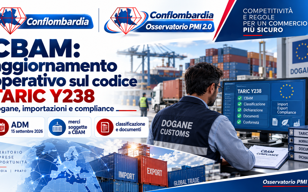 CBAM, ADM proroga il funzionamento del codice TARIC Y238