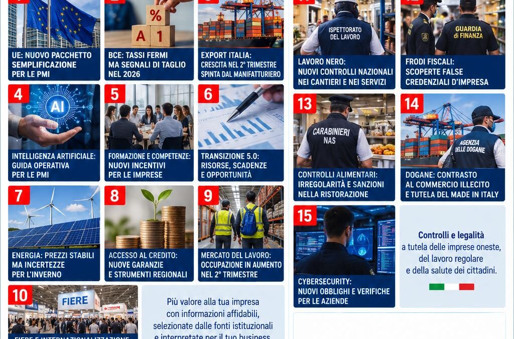 Osservatorio PMI 2.0 dell’11 settembre: 15 fatti da conoscere prima di decidere