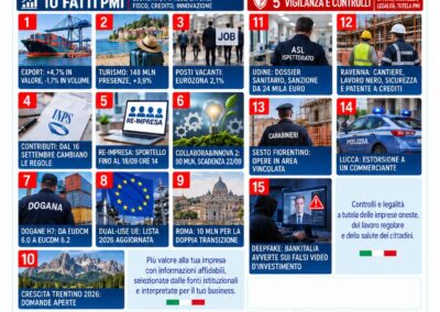 Osservatorio PMI 2.0 del 16 settembre 2026: 15 fatti da mettere in agenda prima di decidere