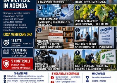 Osservatorio PMI 2.0 del 21 settembre 2026: quindici fatti da conoscere prima che diventino scadenze, costi o problemi