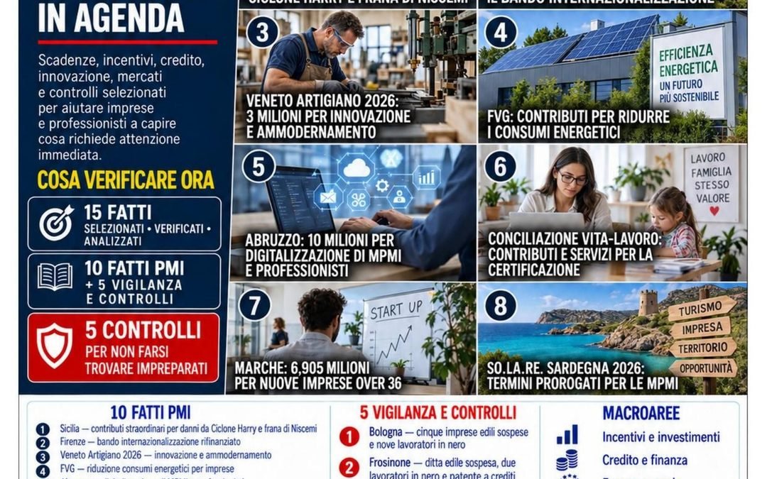 Osservatorio PMI 2.0 del 23 settembre 2026: 15 fatti che le imprese non possono permettersi di ignorare