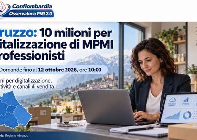 Abruzzo, dieci milioni per la digitalizzazione: il bando finanzia la trasformazione, non qualsiasi acquisto informatico