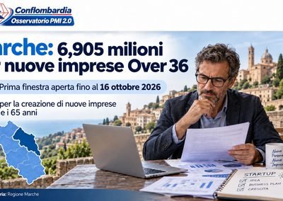 Marche, nuove imprese Over 36: 6,905 milioni e contributi da 20 mila euro per chi riparte dal lavoro autonomo