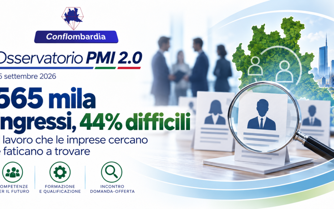 565 mila ingressi e 44% difficili da trovare: il problema non è solo assumere, ma progettare