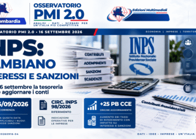 Contributi INPS: dal 16 settembre cambiano interessi e sanzioni, la tesoreria deve aggiornare i conti