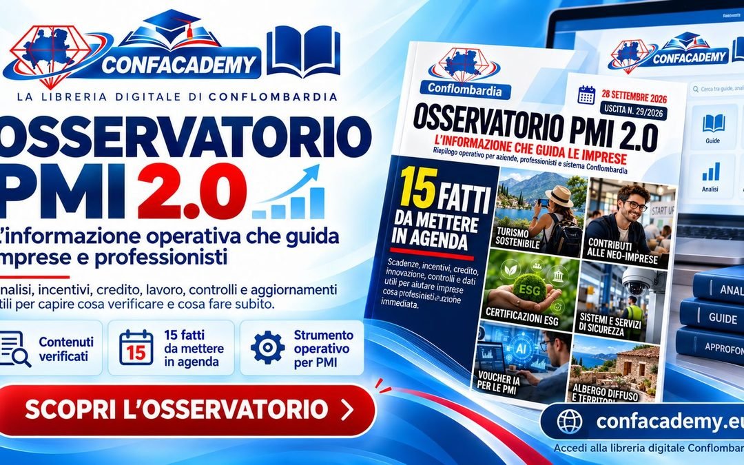 Confacademy: l’Osservatorio PMI 2.0 e una libreria digitale di contenuti gratuiti per imprese e professionisti